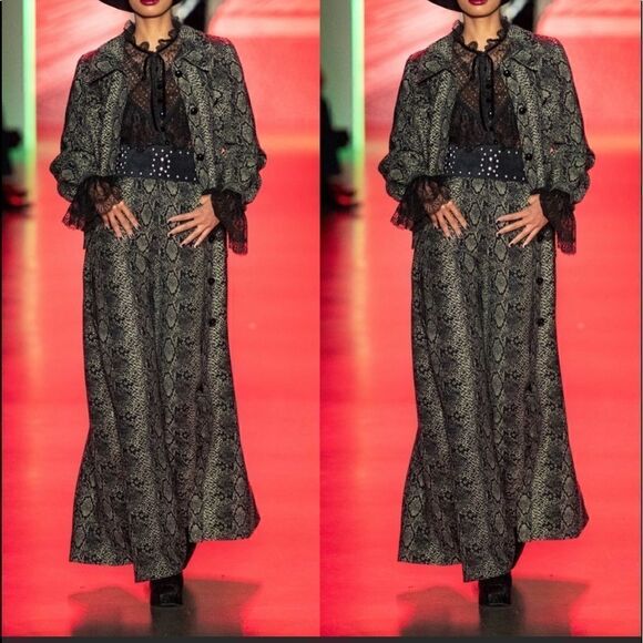 New Free People Anna Sui Serpent’s Shimmer Coat - Picture 4 of 10